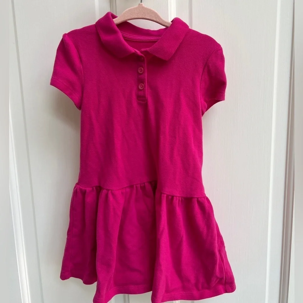 NWOT The Children’s Place 2T Hot Pink Collared Polo Catholic School Girls Dress